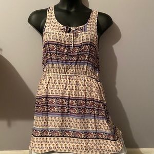 NWOT Short, lightweight boho pattern dress